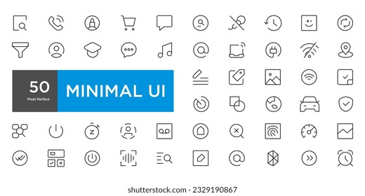 Mega set of ui ux icons, user interface icon set collection