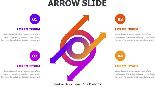 Mega set of various arrows infographic concepts