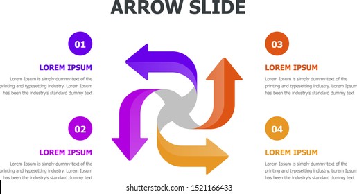 Mega set of various arrows infographic concepts