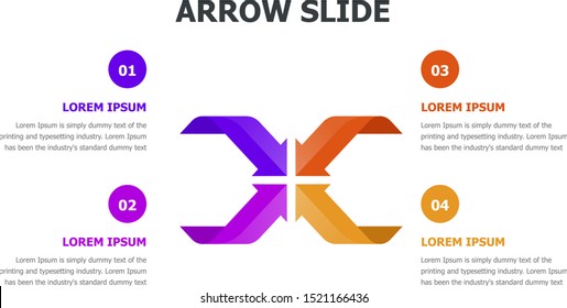 Mega set of various arrows infographic concepts