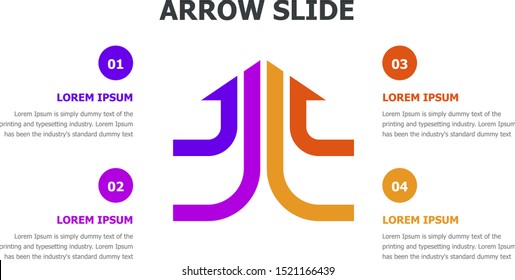 Mega set of various arrows infographic concepts