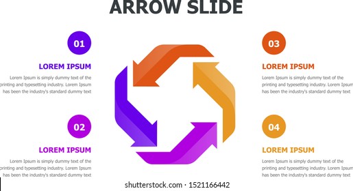 Mega set of various arrows infographic concepts