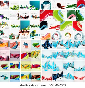 Mega conjunto de vários modelos geométricos de estilo