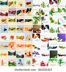 Mega set of various style geometrical templates