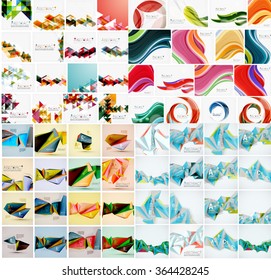 Mega set of various style geometrical templates
