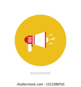 Mega speaker vector icon illustration sign