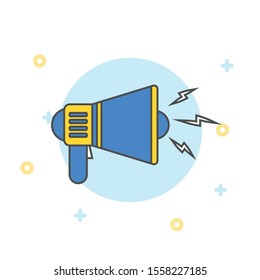 Mega speaker vector icon illustration sign
