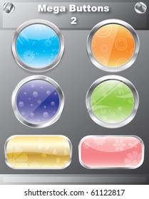 Mega vector buttons