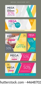 MEGA voucher template set.