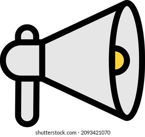 megahone vector illustration isolated on a transparent background . color vector icons for concept or web graphics.