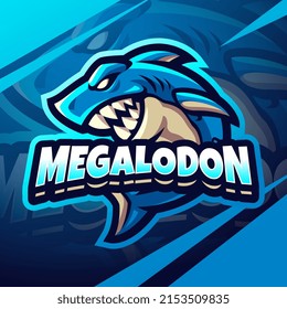 Megalodon esport mascot logo design