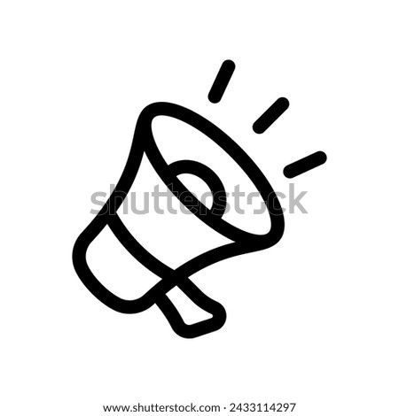 Megaphon icon isolated on white background.