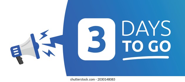 Megáfono con 3 días para la burbuja del habla.