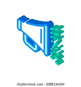 megaphone accessory for advertising isometric icon vector. megaphone accessory for advertising sign. isolated symbol illustration