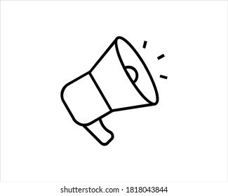 icono de anuncios megáfonos. Ilustración vectorial de icono de publicidad.