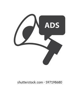 Megaphone Advertisement black icon