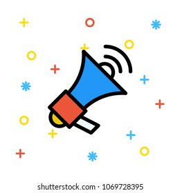 megaphone  advertisement speaker 