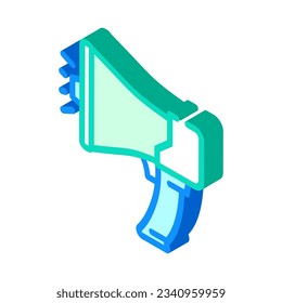 megaphone alert isometric icon vector. megaphone alert sign. isolated symbol illustration