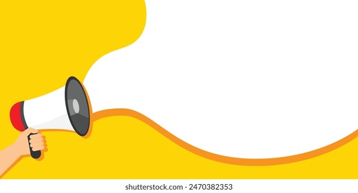 Megaphone for announce, advertising, promotion 