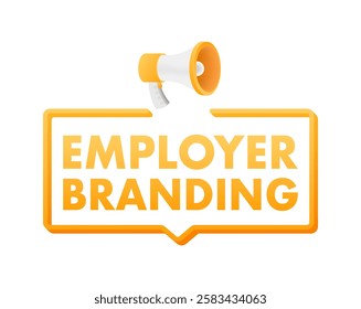 Megaphone Announcing Employer Branding With Speech Bubble - Powered by Shutterstock - Get 15% off with code: PIKWIZARD15