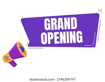 megaphone announcing message marketing campaign business information concept illustration