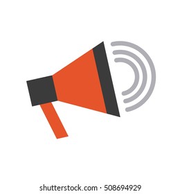 Megaphone Anouncement Isolated Icon Vector Illustration Design