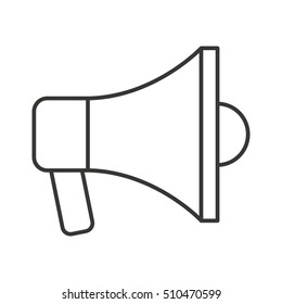 Megaphone Anouncement Isolated Icon Vector Illustration Design