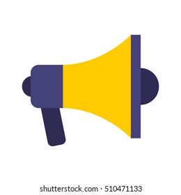 Megaphone Anouncement Isolated Icon Vector Illustration Design