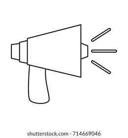 megaphone audio isolated icon