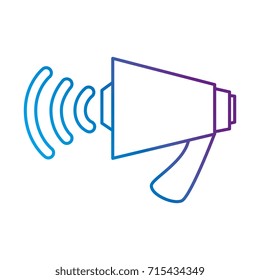 megaphone audio isolated icon