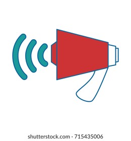 megaphone audio isolated icon