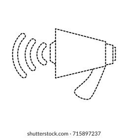 megaphone audio isolated icon