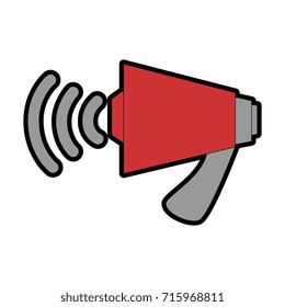 megaphone audio isolated icon