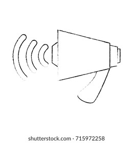 megaphone audio isolated icon