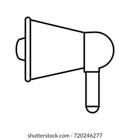 megaphone audio isolated icon