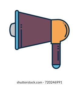 megaphone audio isolated icon