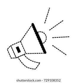 megaphone audio isolated icon