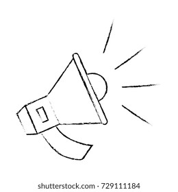 megaphone audio isolated icon