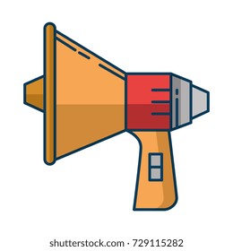 megaphone audio isolated icon