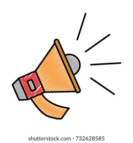 megaphone audio isolated icon