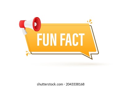 Megaphone Banner Fun Fact Vector Stock Stock Vector (Royalty Free ...