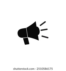 Megaphone black culture volume digital vector