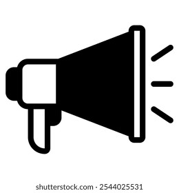 Megaphone black friday marketing icon