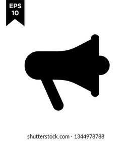 megaphone black new icon designs logo vector illustration template
