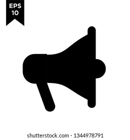 megaphone black new icon designs logo vector illustration template