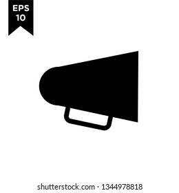 megaphone black new icon designs logo vector illustration template