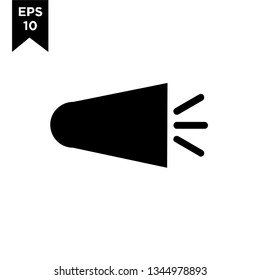 megaphone black new icon designs logo vector illustration template