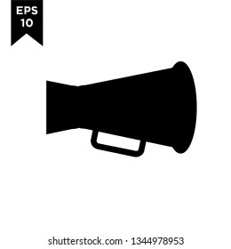 megaphone black new icon designs logo vector illustration template
