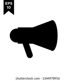 megaphone black new icon designs logo vector illustration template