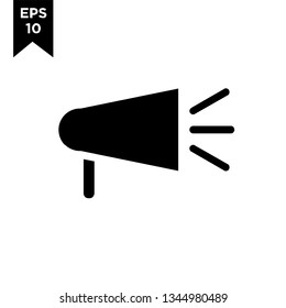 megaphone black new icon designs logo vector illustration template